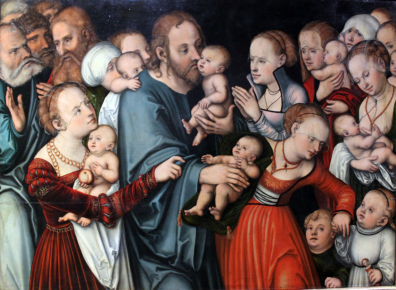 Lukas Cranach. Christus segnet die Kinder    