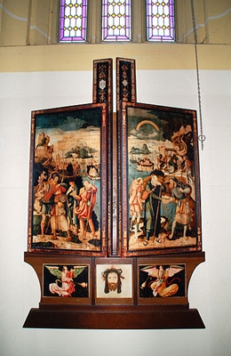 Kopie des Herrenberger Altars in geschlossenem Zustand