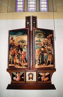 Kopie des Herrenberger Altars in geschlossenem Zustand