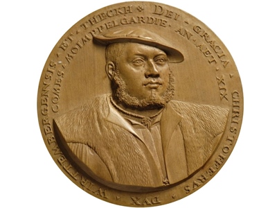 Medaillenmodell mit dem Porträt Herzog Christophs von Württemberg 