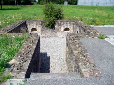 Villa rustica Karlsruhe-Durlach. Der Kellerraum des Westrisaliten