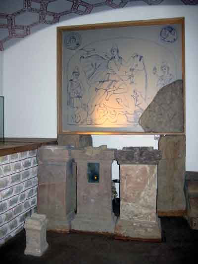 Nachbau eines Mithräums im Museum
