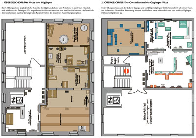 Orientierungsplan Obergeschosse 