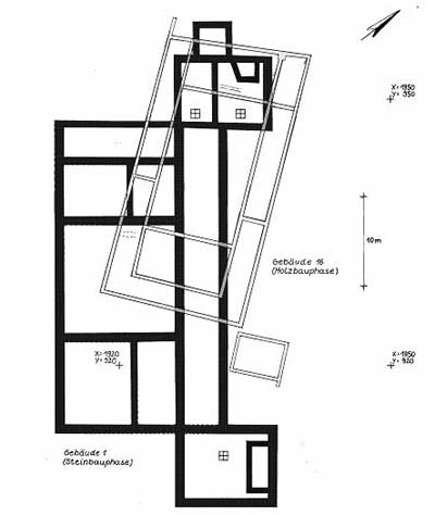 Grundriss des Hauptgebäudes