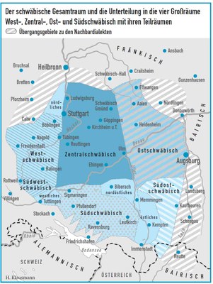 Schwäbische Landkarte