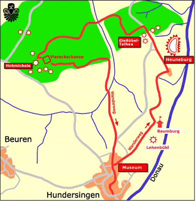 Archäologischer Rundweg, Plan