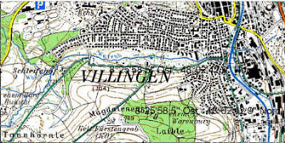 Karte Villingen/Magdalenenberg