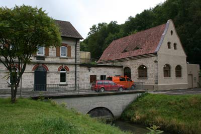Das Gebäude des Pumpwerkes Seeburg