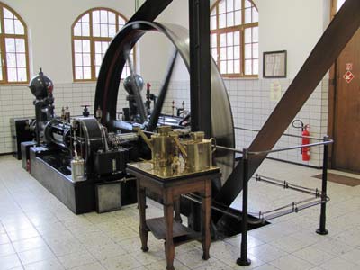 Kolbenpumpe der Pumpstation Seeburg
