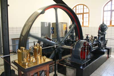 Seit 1908 in Betrieb: Kolbenpumpe der Pumpstation Seeburg