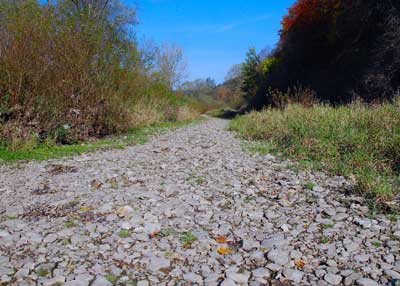 Donauversickerung in Richtung Osten