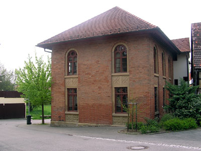 Seitenansicht der Synagoge Affaltrach