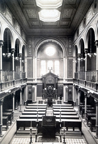 Synagoge in der Karl-Friedrich-Straße in Karlsruhe