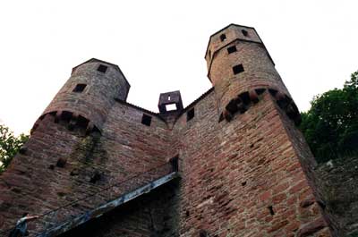 Schildmauer von Burg Schadeck/Neckarsteinach