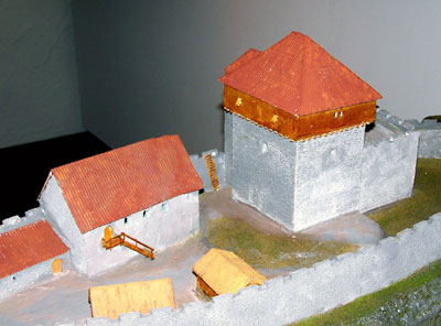 Rekonstruktions-Modell der Burg Lauffen (Burgmuseum Lauffen)