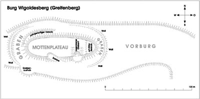 Grundriss der Burg Wigoldesberg