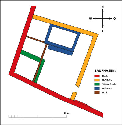 Grundriss der Burg Sinsheim