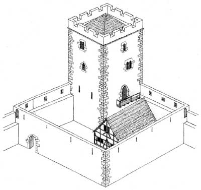 Sinsheim: Rekonstruktionsversuch der Burg Sinsheim