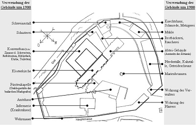 Grundriss Abtei Lichtenthal