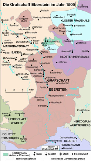 Die Grafschaft Eberstein im Jahr 1505