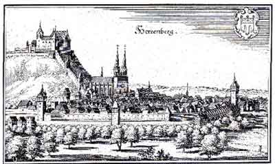Herrenberg nach Merian (1643)