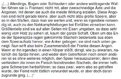 Bericht über den Ango aus der Zeitgeschichte des Agathias zum Jahr 554