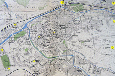 Stadtplan aus dem Jahr 1948