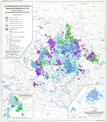 Territoriale Entwicklung von Württemberg bis 1796 