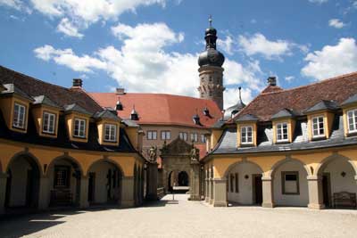 Schloss Weikersheim, vom Marktplatz gesehen