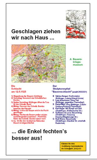Übersicht des Skulpturenpfads
