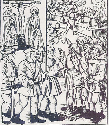 Der Schwur auf der Hartmatte im Gengenbachschen Bundschuhbüchlein von 1514