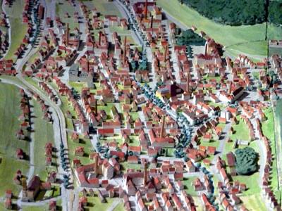 Darstellung des heutigen Albstädter Ortsteils Tailfingen um 1910