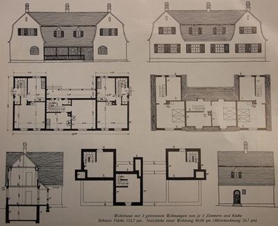 Grundrisse für Wohnhaus (Haustyp 6)