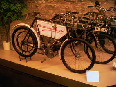 1901 wurden in Neckarsulm die ersten Motorräder gebaut. 