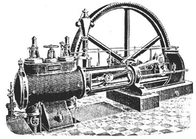 Einzylinder-Dampfmaschine, Fa. Wehrle/Emmendingen