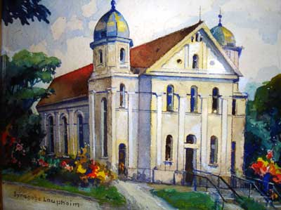 Synagoge in Laupheim (Aquarell Stumpp)