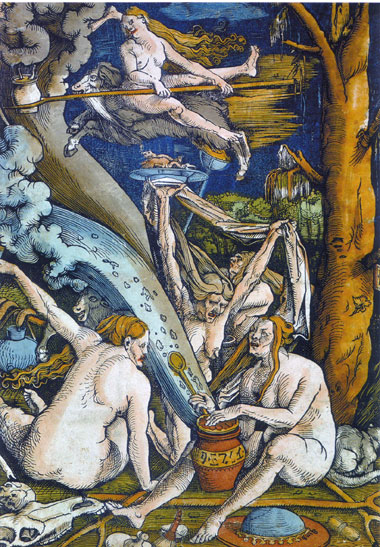 Vorbereitung zum Hexensabbat, Künstler: Hans Baldung Grien 