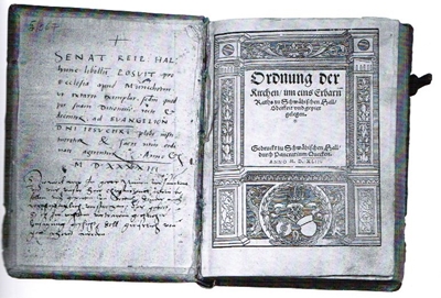 Haller Kirchenordnung aus dem Jahre 1543