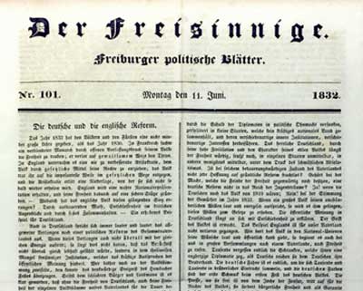 Titelseite (Ausschnitt) der Zeitung 