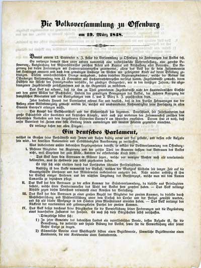 Keine Revolution ohne Kommunikation, Flugblatt März 1848 