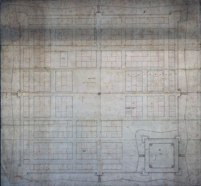 Der erste Entwurf: Baublockplan von 1599