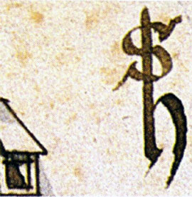 logoSch.jpg Eigenhändig geschriebenes Monogramm Heinrich Schickhardts, wie es in zahlreichen Zeichnungen auftaucht.