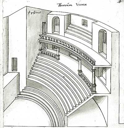 vicenza.jpg Theatro Olympico in Vicenza, Zeichnung Schickhardts