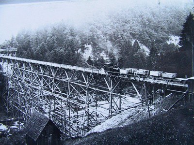 Bild Provisorische Eisenbahnbrücke