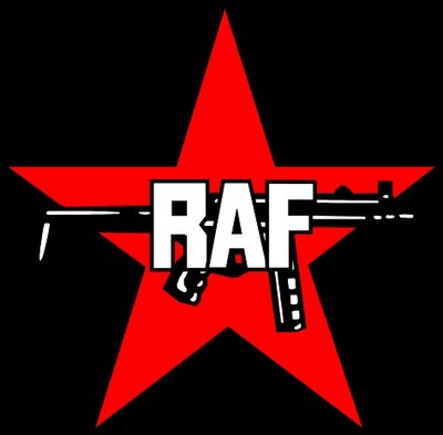 Das Logo der RAF: Ein Roter Stern und eine Maschinenpistole