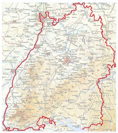 Karte zu historischen Lernorten 