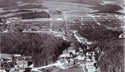 Luftaufnahme Altes Lager und Lager Gänsewag Anfang 19. Jahrhundert