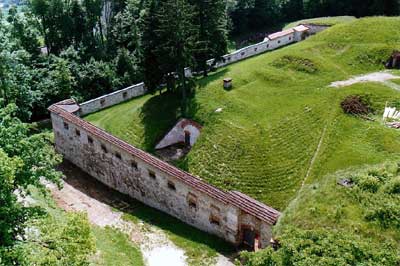 Ein Teil der Festung von oben