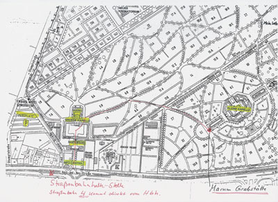 Weg zur Marum-Grabstätte