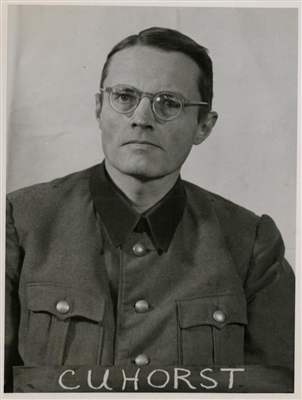 Hermann Cuhorst während der Nürnberger Prozesse